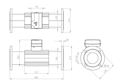 HYDRUS2 COLD DN100 RADIO/PULSE