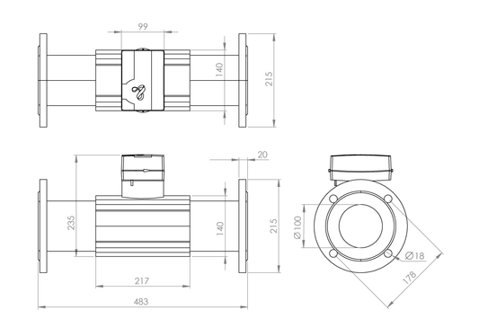 HYDRUS2 COLD DN100 M-BUS