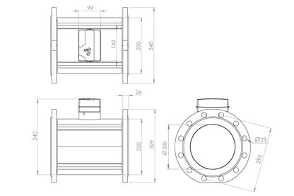 HYDRUS2 COLD DN200 L350mm RADIO/PULSE