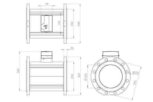 HYDRUS2 COLD DN200 L350mm RADIO/PULSE