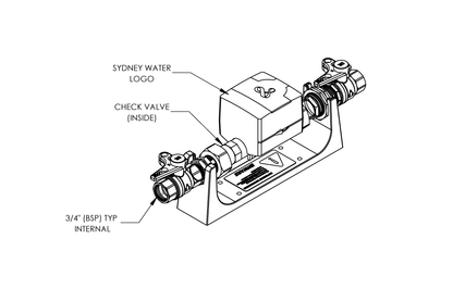HYDRUS2 COLD DN20 RADIO BRACKET SYDNEY WATER