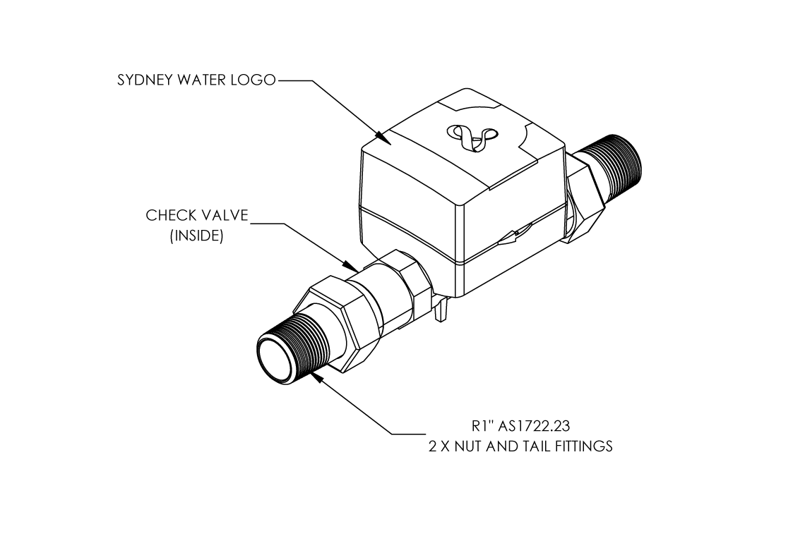 HYDRUS2 COLD DN25 RADIO SYDNEY WATER