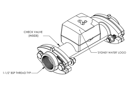 HYDRUS2 COLD DN40 RADIO SYDNEY WATER