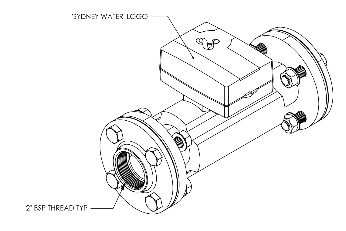 HYDRUS2 COLD DN50 RADIO/PULSE SYDNEY WATER