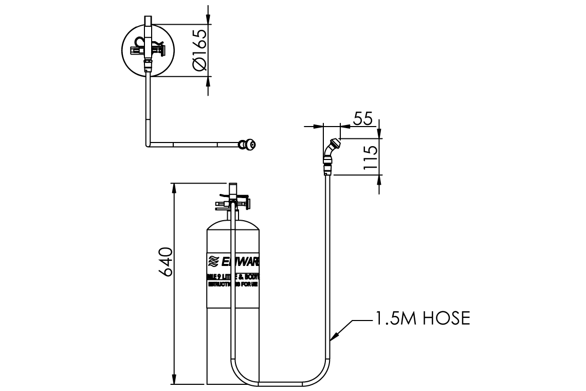 Eye Wash/Body Spray: Portable 9L