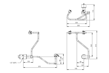 Eye Wash: Pull Down - Wall Mounted