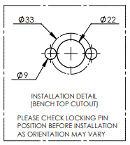 Bench Mounted Swivel Eye Wash Hand Operated