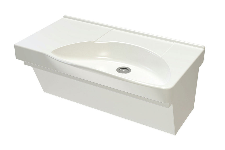 Enware Rectangular Wash Basin 450mm - 1 x Right Hand Taphole 1 x ...