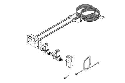 Two Button Control Kit - Front Access for In Wall Application - Adjustable Time