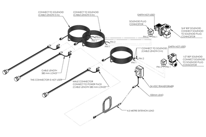 Piezo Operated 90 Degree Dual Flush Valve and Basin Tap with Detention Outlet for Combination Unit