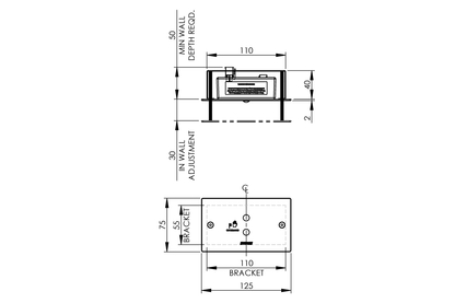 Wall Mounted Sensor Tap - Hands-Free On/Off Demand Sensor - No Spout