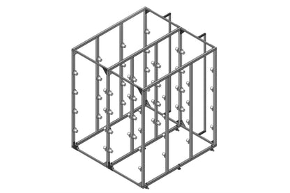 LEEC Free Standing Racking: 2 Bay - 4 Tier