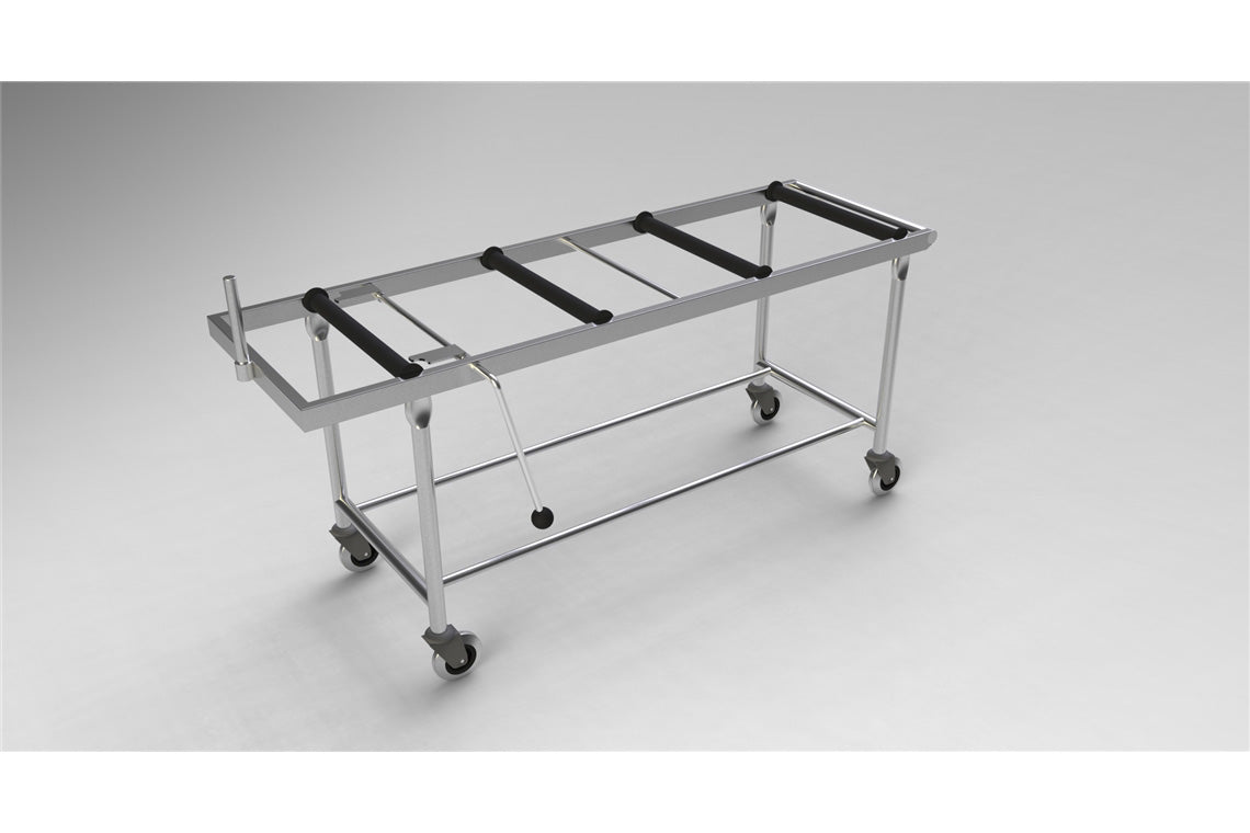 LEEC: Roller Tilt Top Trolley - 750mm - Ribbed