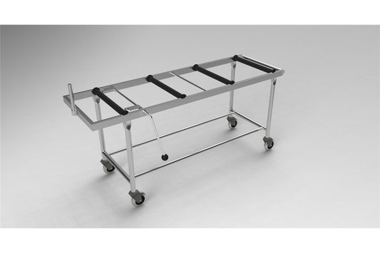 LEEC: Roller Tilt Top Trolley - 750mm - Ribbed