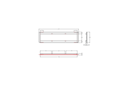 LEEC: Tray Pressed & Welded - Ribbed Profile