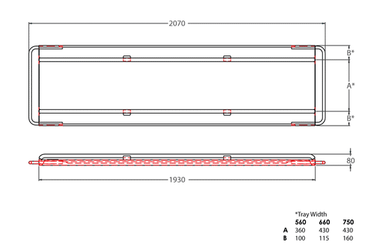 LEEC: Tray Pressed - Flat Profile
