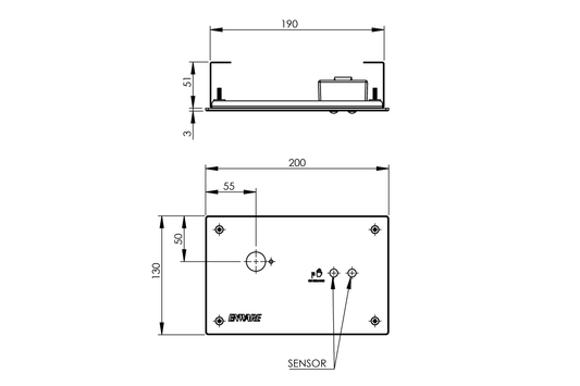 Wall Mounted Sensor Tap: Hands-Free On/Off Demand Sensor - No Spout