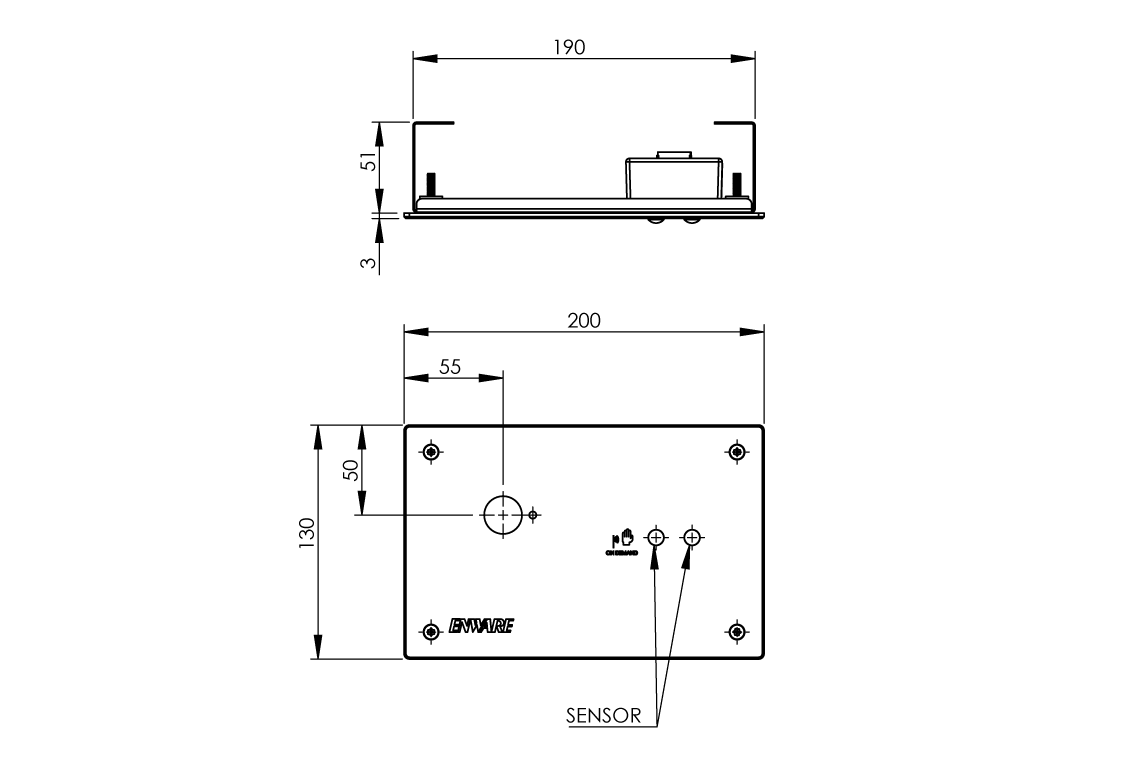 Wall Mounted Sensor Tap: Hands-Free On/Off Demand Sensor - No Spout
