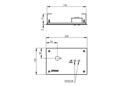 Wall Mounted Sensor Tap: Hands-Free On/Off Demand Sensor - No Spout