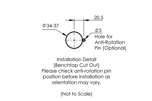 Purus Hands Free Sensor Tap - Single Temp. Mains Power - Matte Black PVD