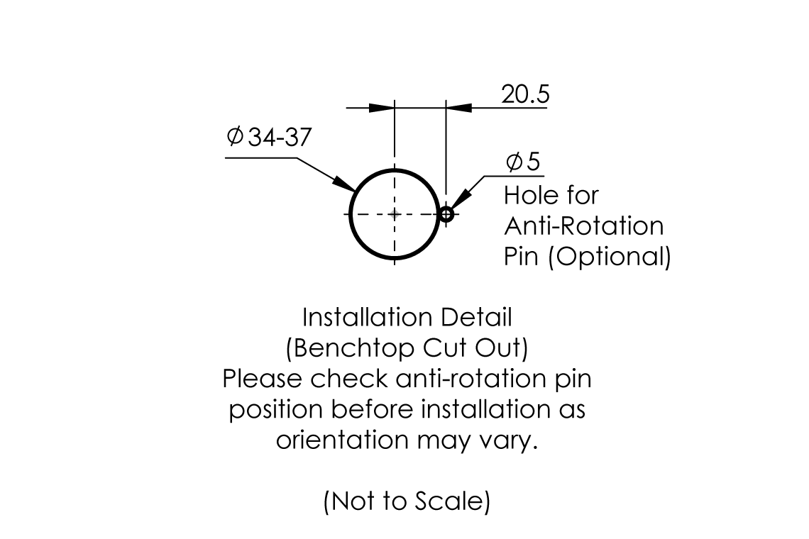 Purus Hands Free Sensor Tap - Single Temp. 6V Battery - Matte Black PVD