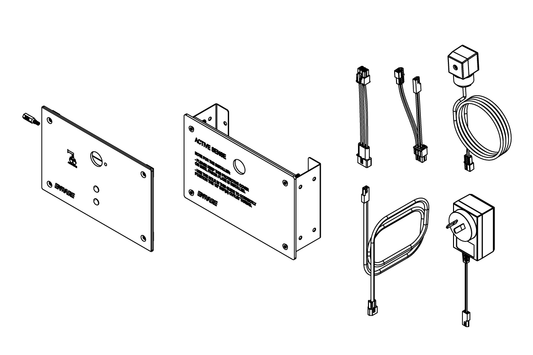 Active Sense Stainless Sensor Plate, Bracket, Transformer and Cables (1)