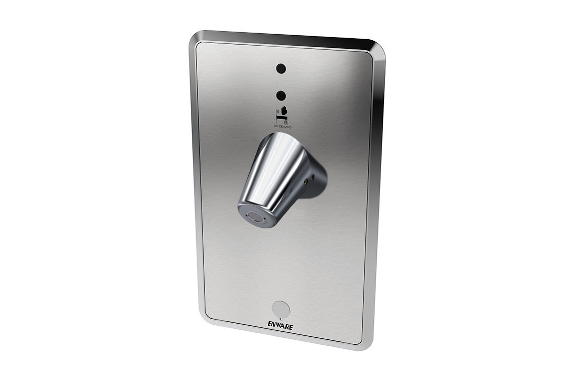 Touch-Free Wall Sensor Tap - On Demand Front of Wall Component with Custodian Basin Outlet