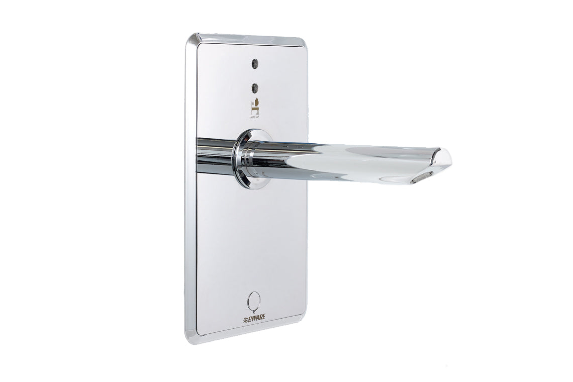 Touch-Free Wall Sensor Tap- On Demand Front of Wall Component - 230mm Spout - Mains