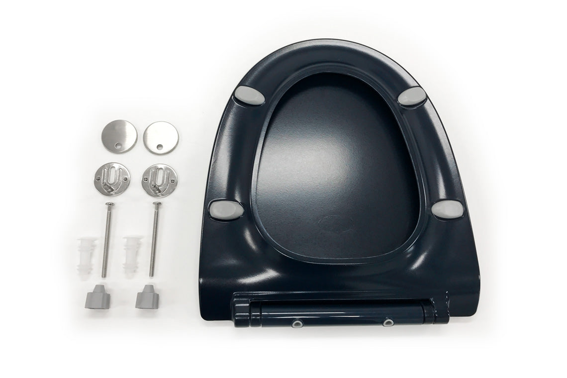 Toilet Seat Ocean Blue Soft Close Double Flap