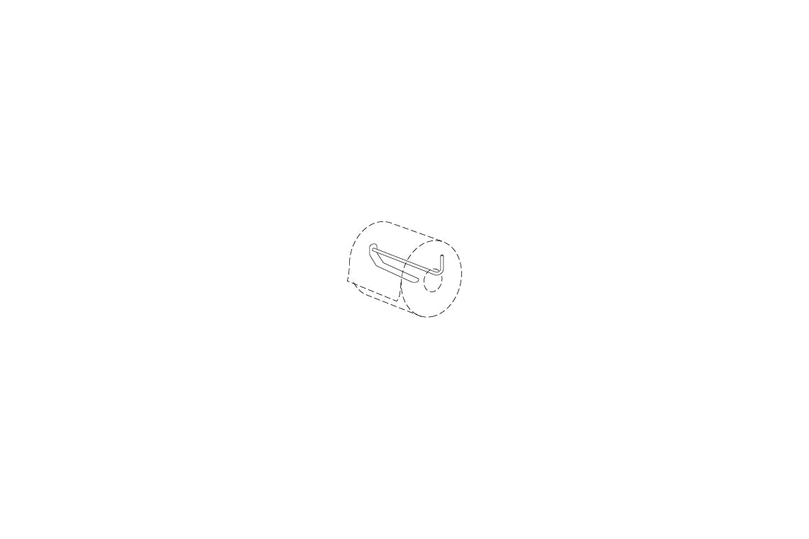 Pressalit Care: Toilet Support Arm - Fixed Height - Toilet Roll Holder (1)