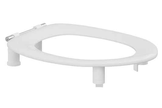 Pressalit Care: Dania 50mm Raised Toilet Seat - Single Flap - White