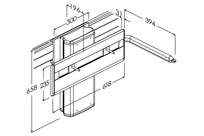 Pres Plus Basin Bracket Elec Sideway Adj