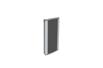 Pressalit Care: PLUS - 210mm Grooved Vertical Wall Track - Grey