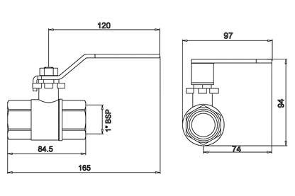 Full Flow Ball Valve 1 Inch