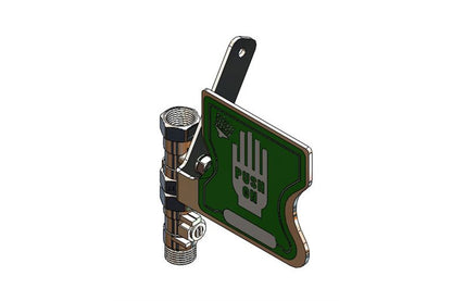 1/2 Inch Stainless Steel Valve & Push Handle - Suits Eye and Eye/Face Wash (EE/EF/EC)