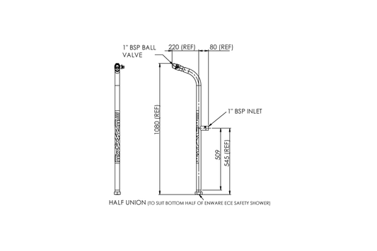ECE Frame Top Section Only with Ball Valve