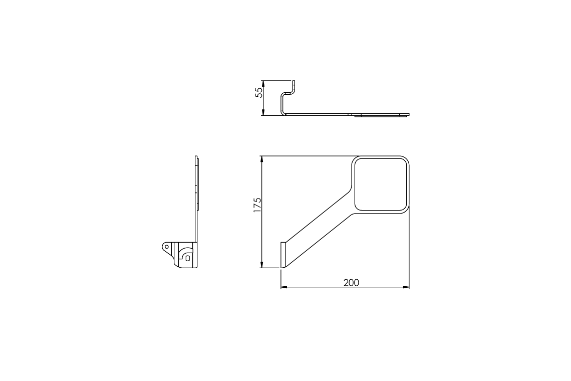 ECE Push Handle to Suit Eye/Face Wash Control