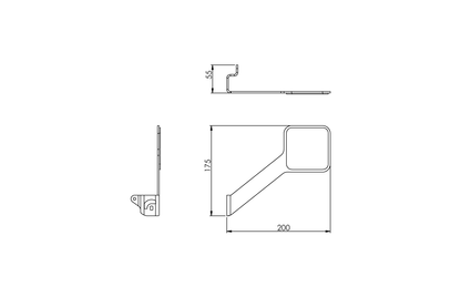 ECE Push Handle to Suit Eye/Face Wash Control