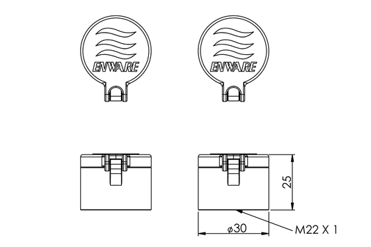 ECE Eyewash Dustcover with Aerator - Pair