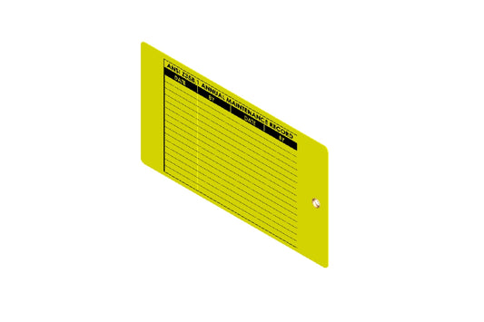 Emergency Shower and Eye Wash Inspection Tag Replacement