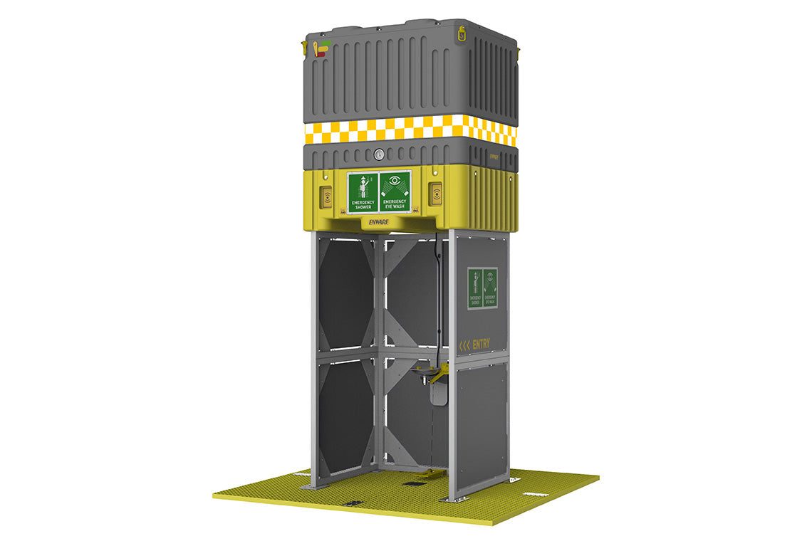 Emergency Tank Shower 1400L - Flat Pack - Foot Base and Panel – Enware