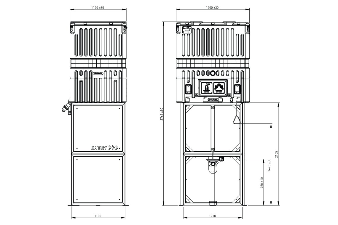 Emergency Tank Shower1400L
