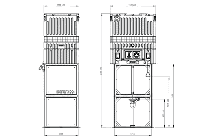Emergency Tank Shower1400L
