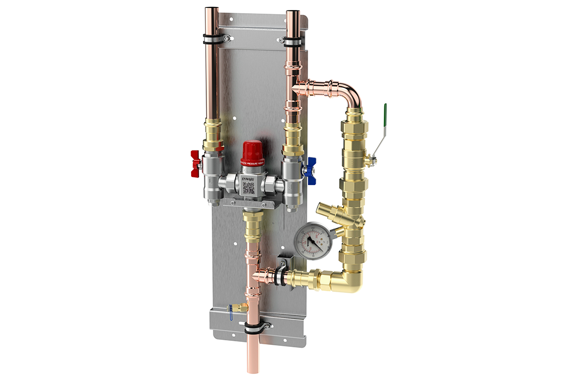 Aquablend Tepid Water System for Emergency Safety Showers and Eye Washes with bracket