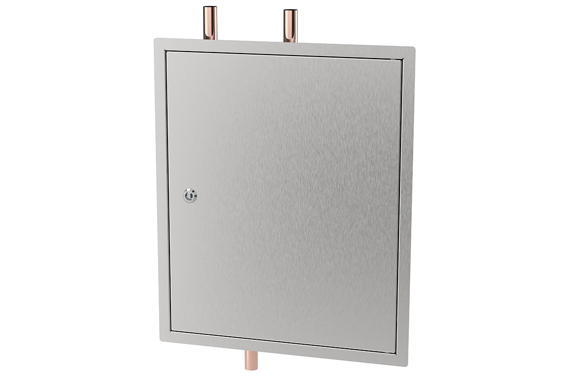 Tepid Water System for Emergency Shower and Eye Wash in SS Cabinet with lid