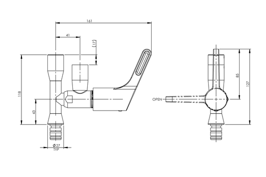 Pot Filler Adaptor - Excluding Spout