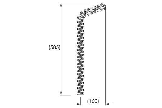 Extendederior Spring Guard - 585mm - Standard
