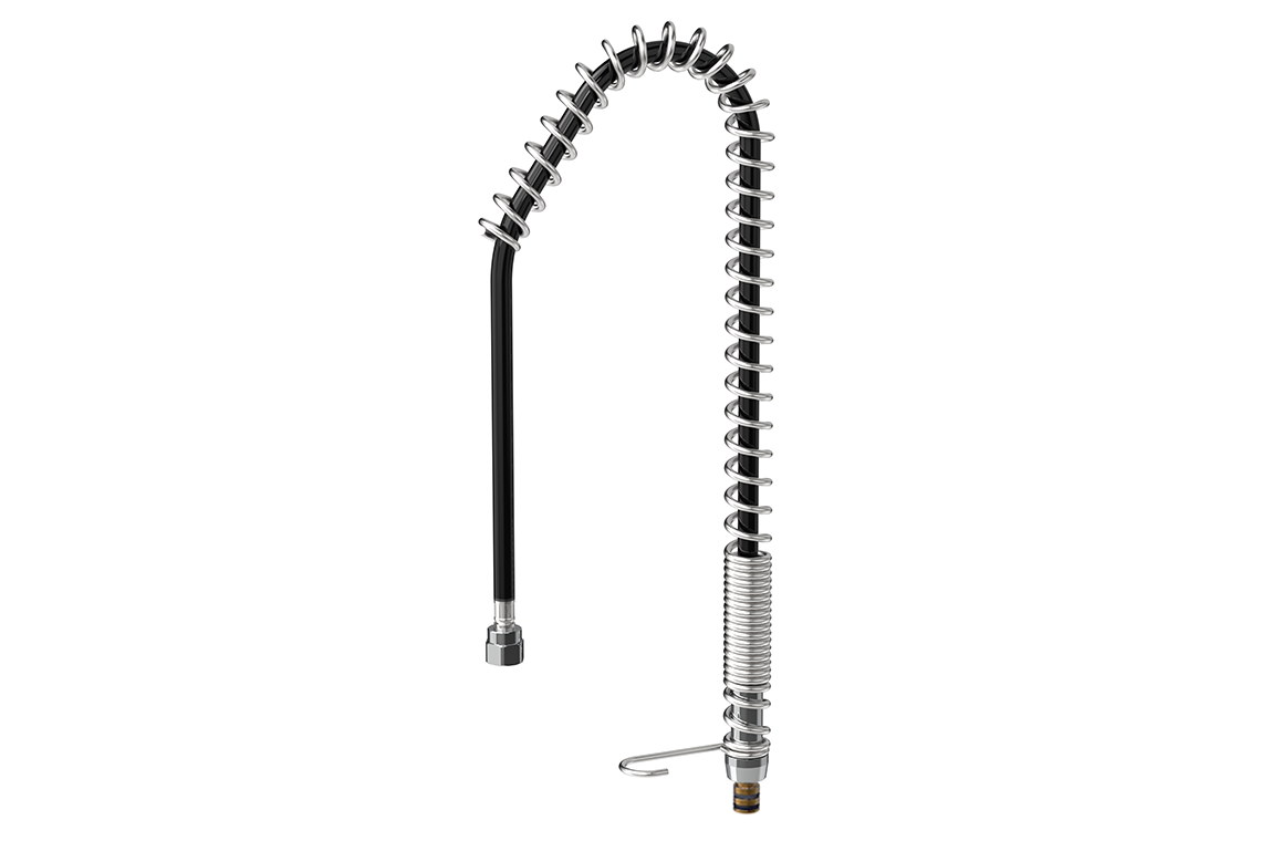 Food Service Hose Kit 1000mm with Hose, Spring, Spring Retainer & Hook