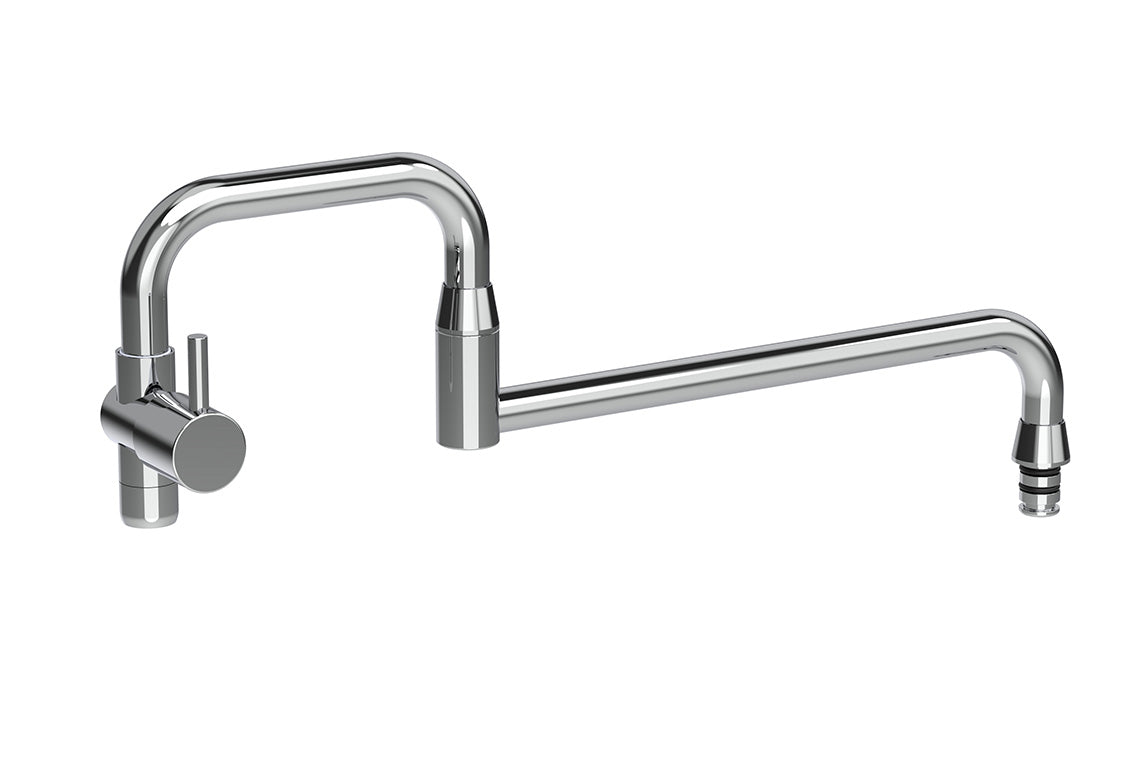 Extendable Pot Filling Spout with Stop Valve Outlet and Aerator