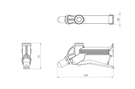 Food Service - Delrin Trigger Spray - Floor Wash Nozzle